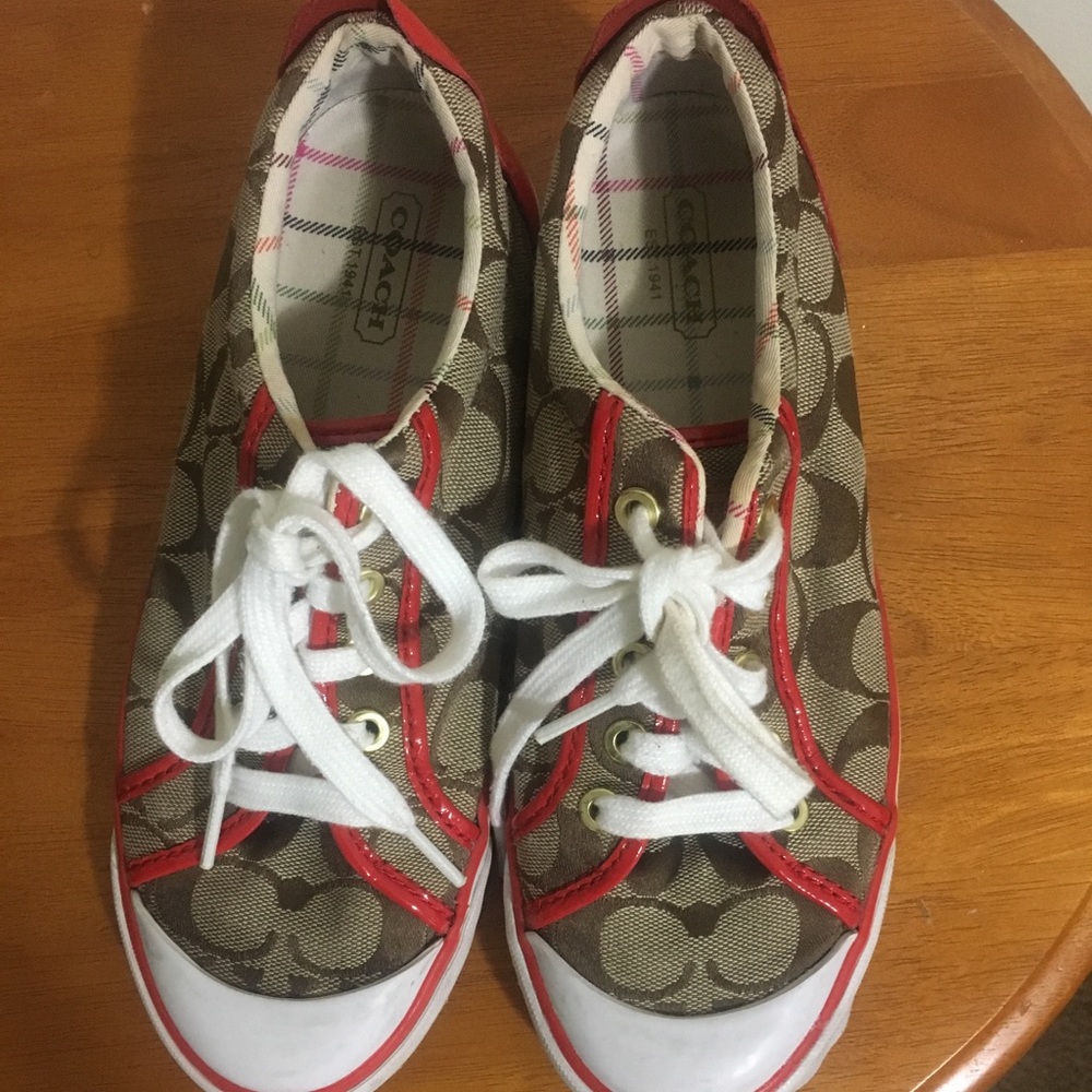 Coach Tennis shoes.  Comfortable and cute.